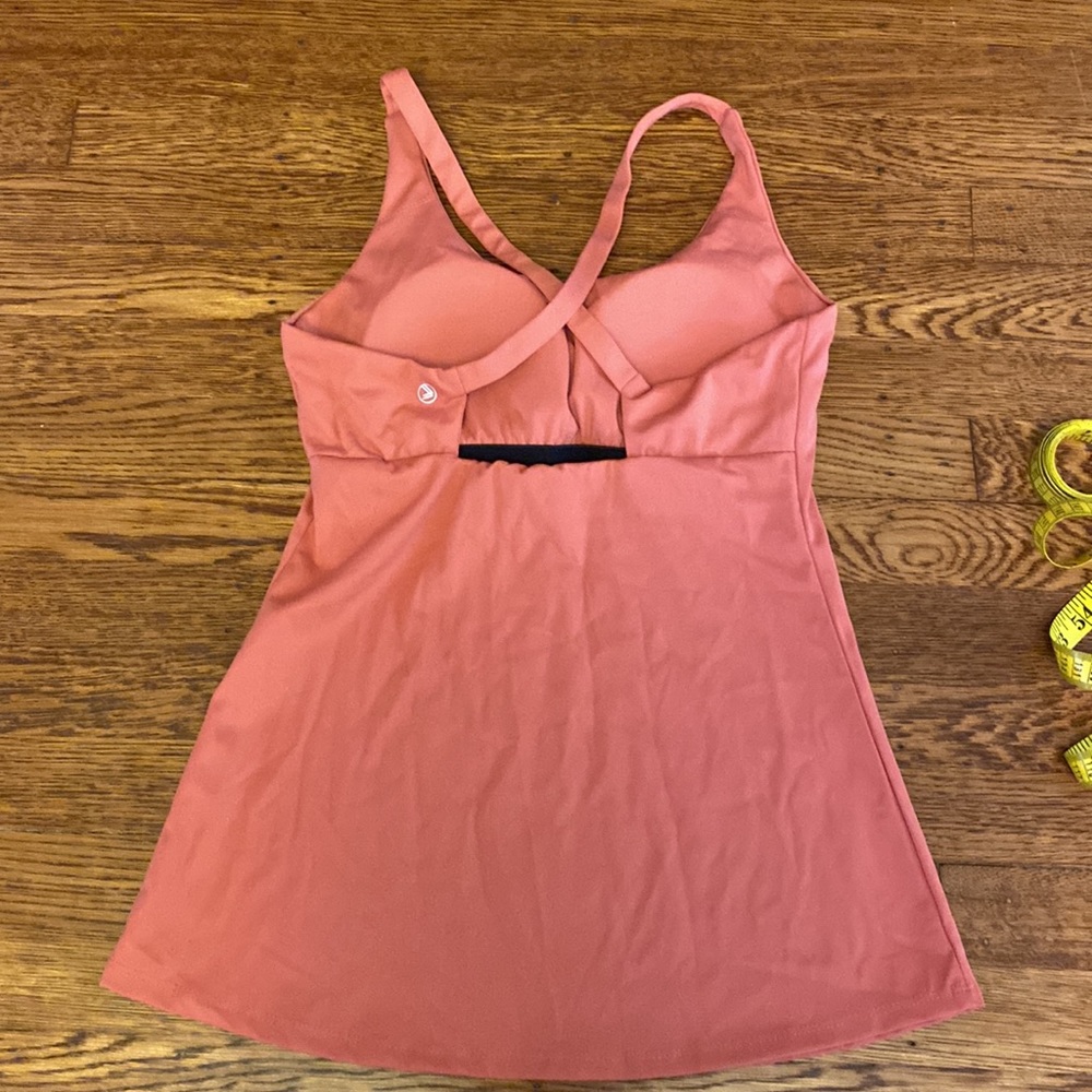 SAVVI Retired Small Peach Cross Back Padded Shelf Bra KUMA Tank Top - Picture 9 of 11